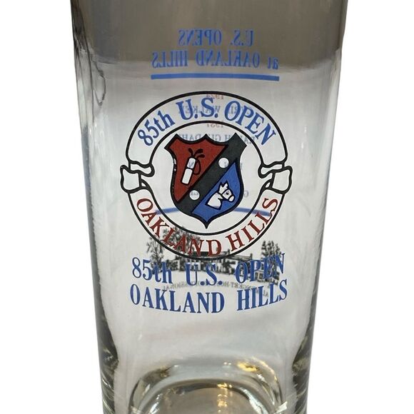 Vintage 1985 - 85th U.S. Opens @ Oakland Hills MI  Golf Commemorative Glass - Picture 2 of 6